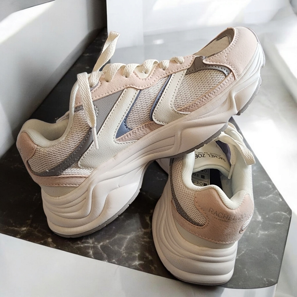 Rachel Zoe 7.5 Lace Shimmer Mesh Sneakers NWOT